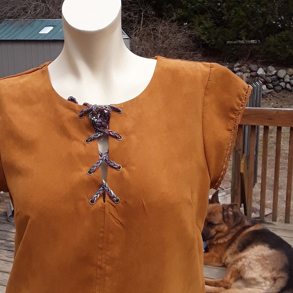 New Juniors Love, Fire Dress Tan Sz Medium